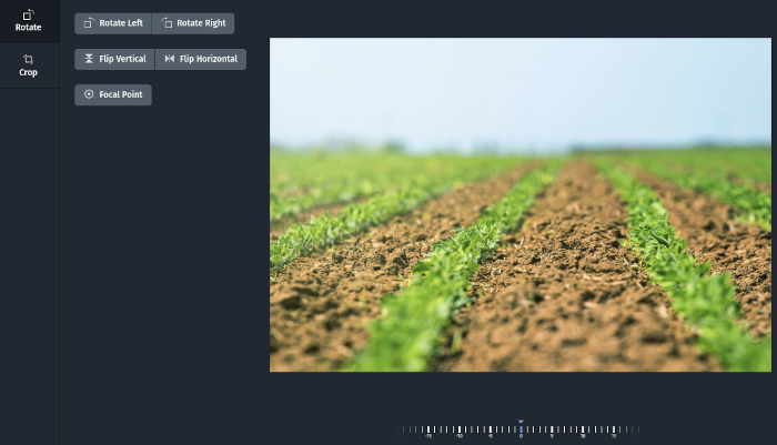 Craft CMS image editing environment